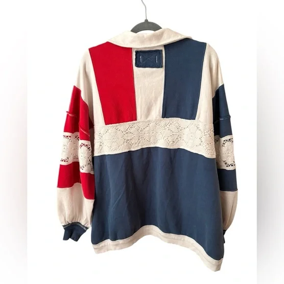 Free People We the Free American Dream Polo Pullover - Picture 5 of 7